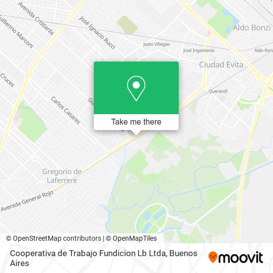 Cooperativa de Trabajo Fundicion Lb Ltda map