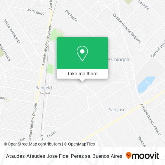 Ataudes-Ataudes Jose Fidel Perez sa map
