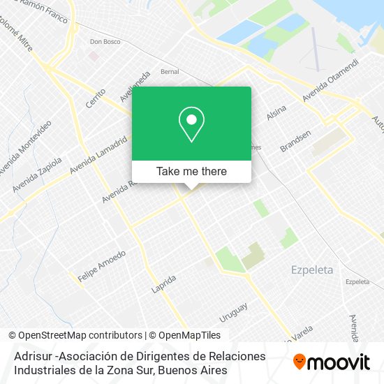 Adrisur -Asociación de Dirigentes de Relaciones Industriales de la Zona Sur map