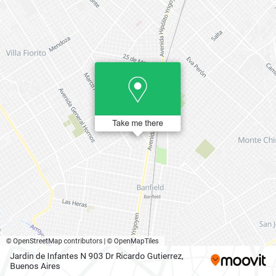 Mapa de Jardin de Infantes N 903 Dr Ricardo Gutierrez