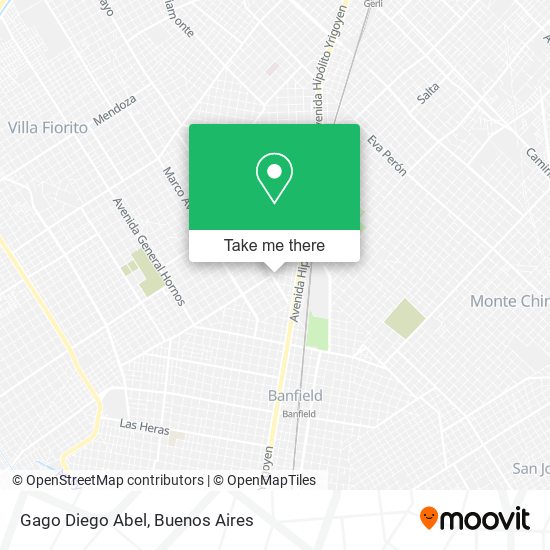 Mapa de Gago Diego Abel