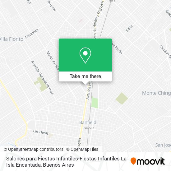 Mapa de Salones para Fiestas Infantiles-Fiestas Infantiles La Isla Encantada