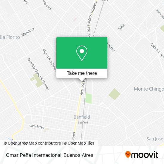 Omar Peña Internacional map