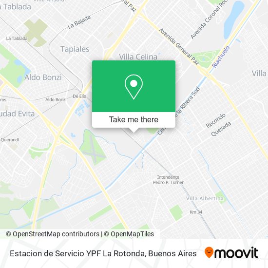 Estacion de Servicio YPF La Rotonda map
