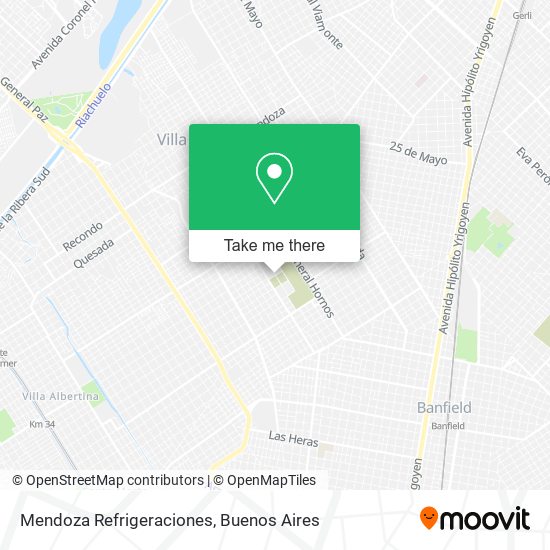 Mendoza Refrigeraciones map