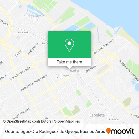 Odontologos-Dra Rodriguez de Gjivoje map