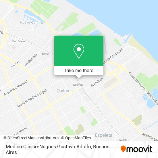 Medico Clinico-Nugnes Gustavo Adolfo map