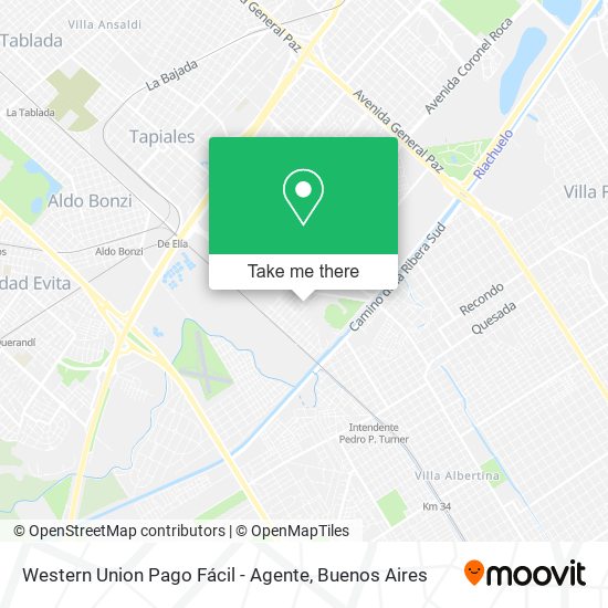 Western Union Pago Fácil - Agente map