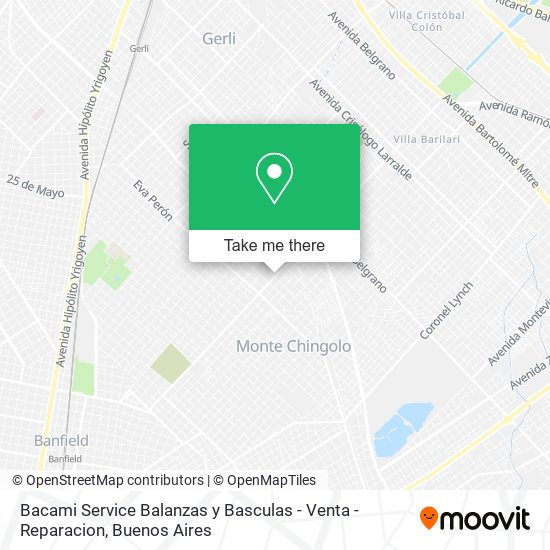 Bacami Service Balanzas y Basculas - Venta - Reparacion map