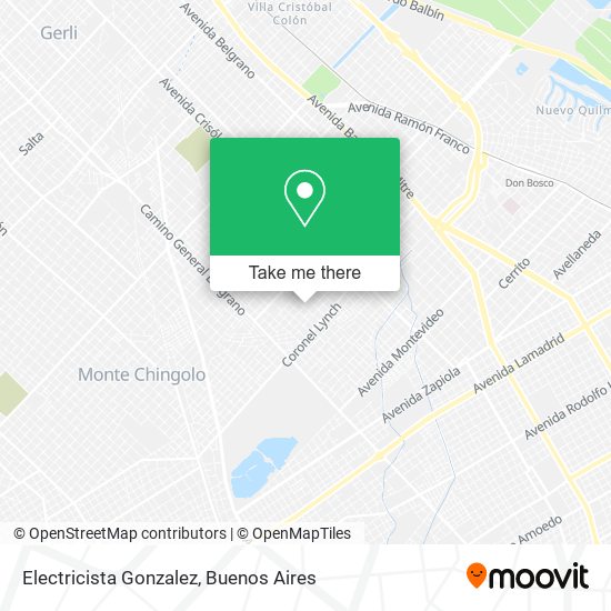 Electricista Gonzalez map