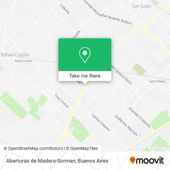 Aberturas de Madera-Sorman map