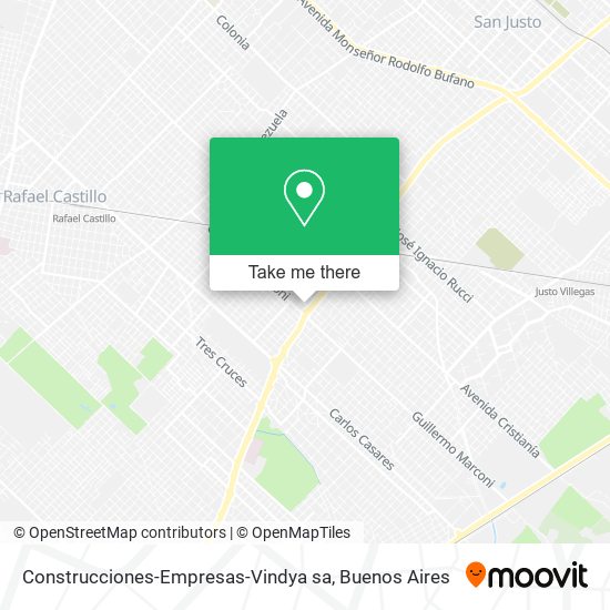 Mapa de Construcciones-Empresas-Vindya sa