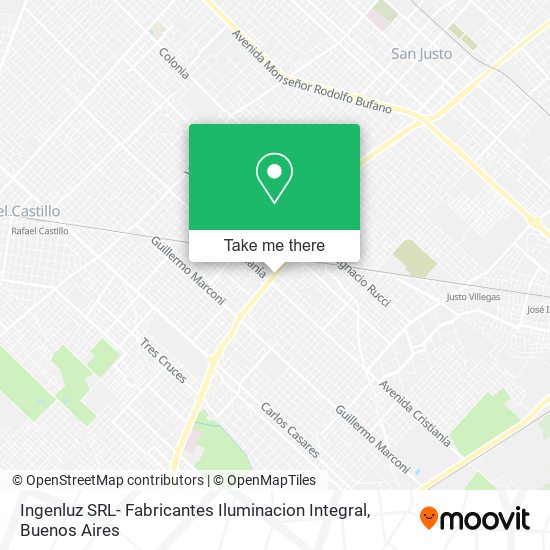 Ingenluz SRL- Fabricantes Iluminacion Integral map