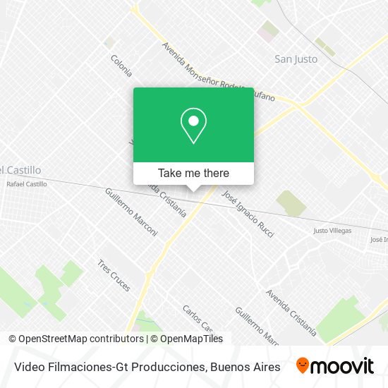 Mapa de Video Filmaciones-Gt Producciones