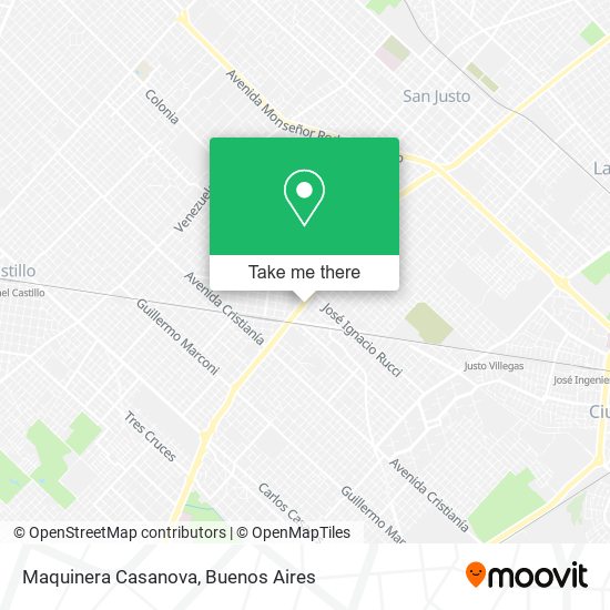 Mapa de Maquinera Casanova