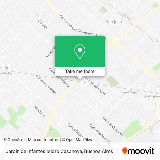 Jardin de Infantes Isidro Casanova map