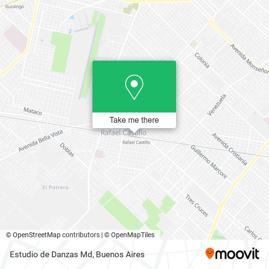 Estudio de Danzas Md map