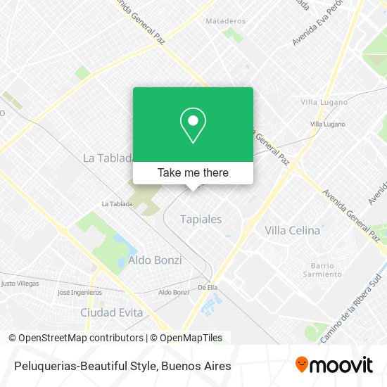 Peluquerias-Beautiful Style map