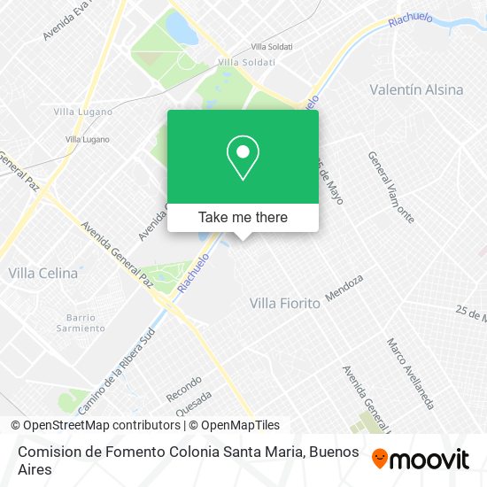 Comision de Fomento Colonia Santa Maria map