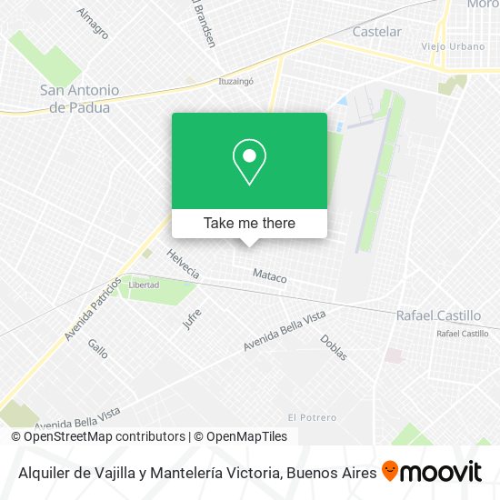 Alquiler de Vajilla y Mantelería Victoria map