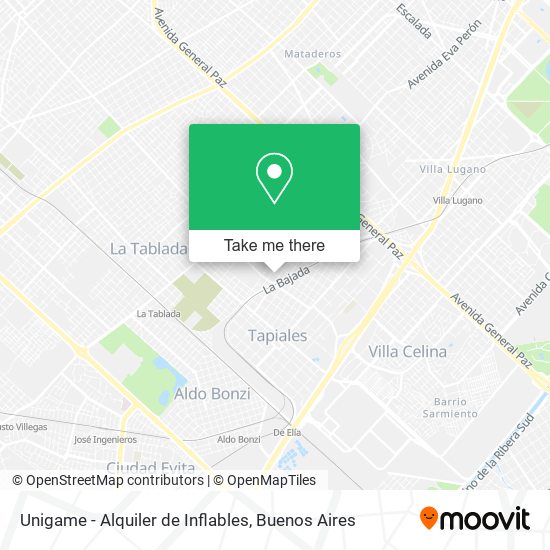 Unigame - Alquiler de Inflables map