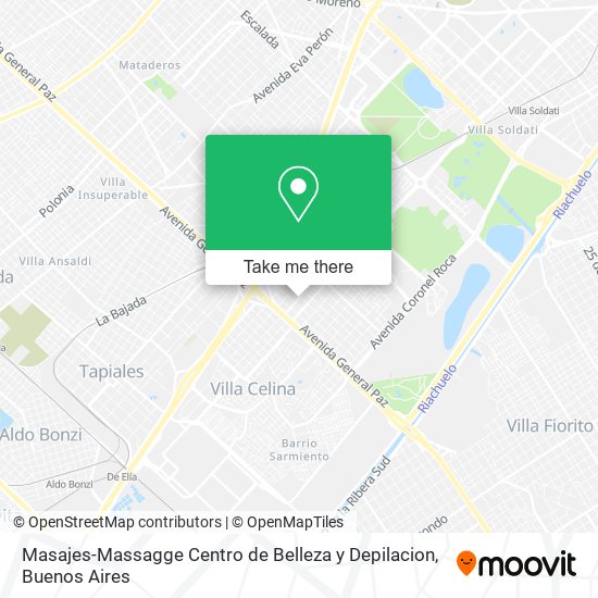 Mapa de Masajes-Massagge Centro de Belleza y Depilacion