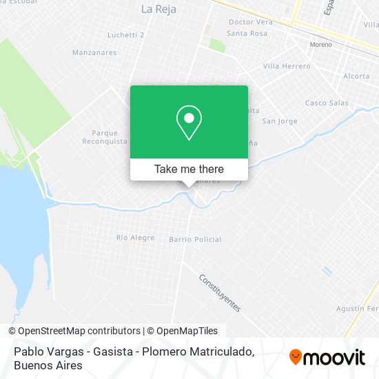 Pablo Vargas - Gasista - Plomero Matriculado map