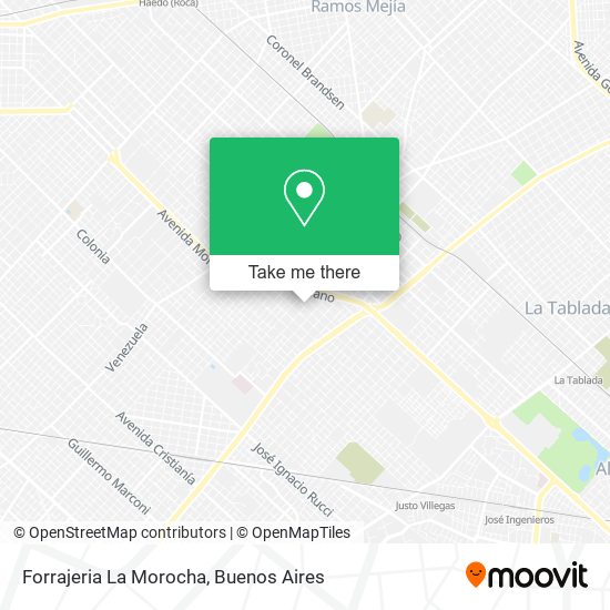 Mapa de Forrajeria La Morocha
