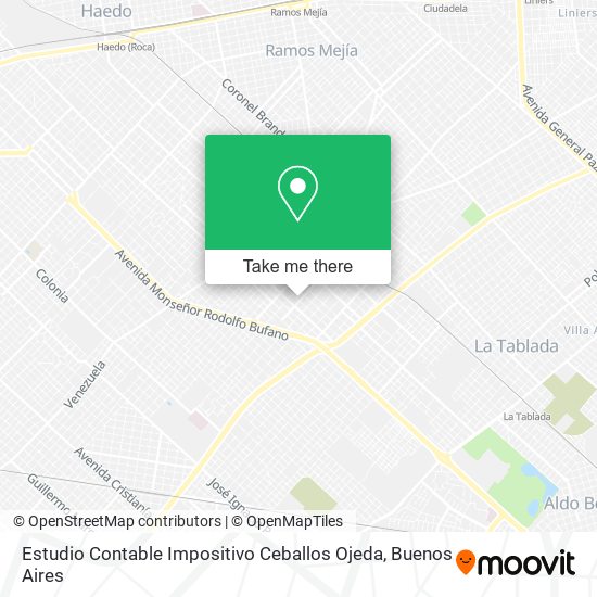 Mapa de Estudio Contable Impositivo Ceballos Ojeda