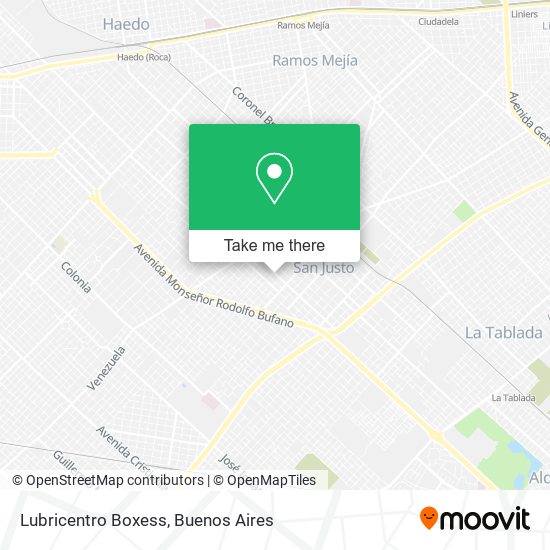 Lubricentro Boxess map