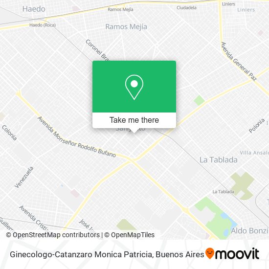 Mapa de Ginecologo-Catanzaro Monica Patricia