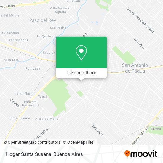 Hogar Santa Susana map