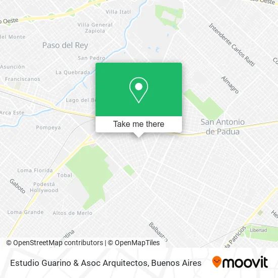 Mapa de Estudio Guarino & Asoc Arquitectos