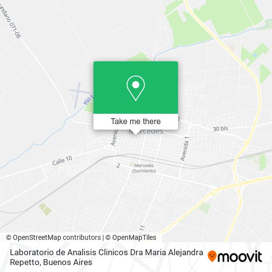 Laboratorio de Analisis Clinicos Dra Maria Alejandra Repetto map