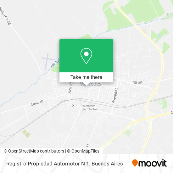Registro Propiedad Automotor N 1 map