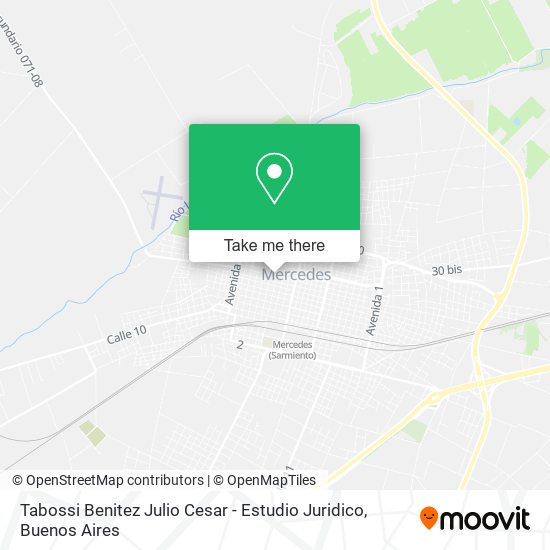 Mapa de Tabossi Benitez Julio Cesar - Estudio Juridico