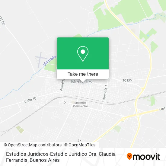 Estudios Juridicos-Estudio Juridico Dra. Claudia Ferrandis map