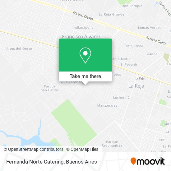 Mapa de Fernanda Norte Catering