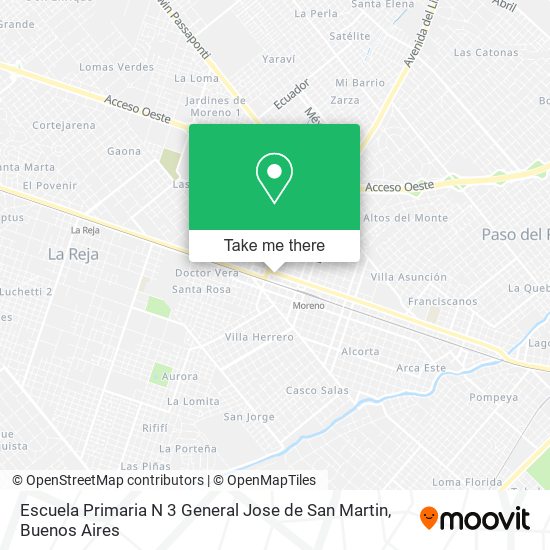 Escuela Primaria N 3 General Jose de San Martin map