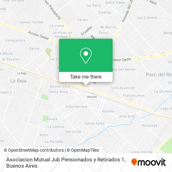 Mapa de Asociacion Mutual Jub Pensionados y Retirados 1