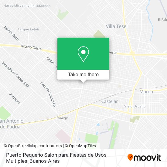 Puerto Pequeño Salon para Fiestas de Usos Multiples map