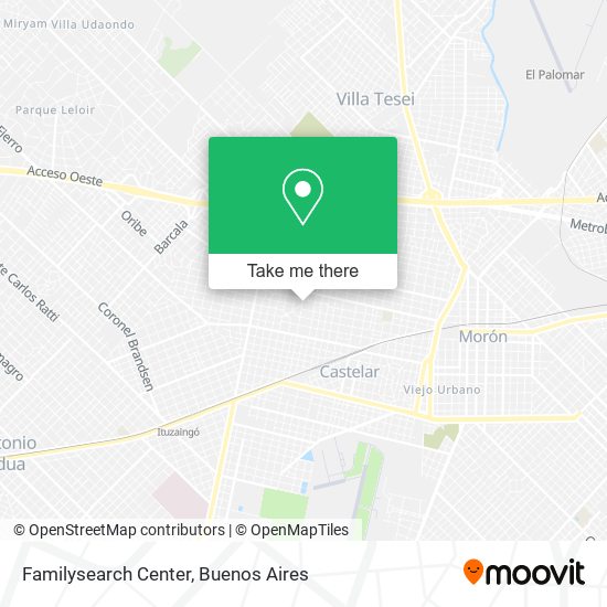 Familysearch Center map