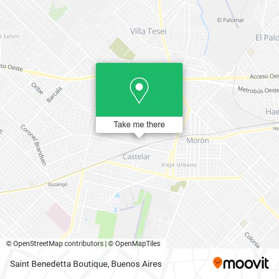 Saint Benedetta Boutique map
