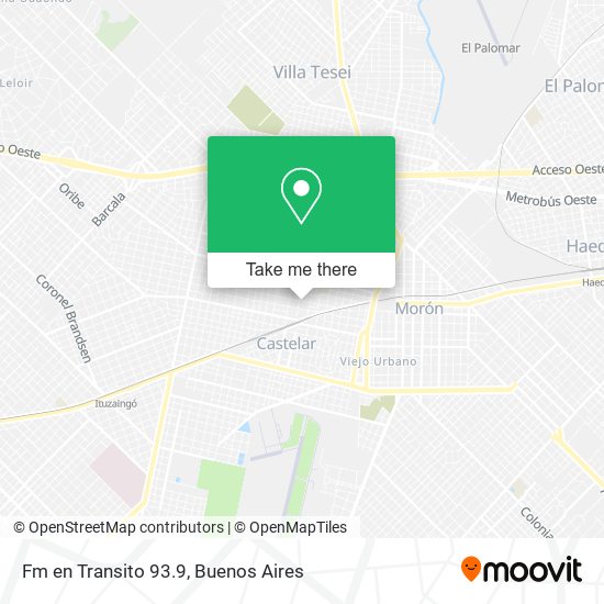 Mapa de Fm en Transito 93.9