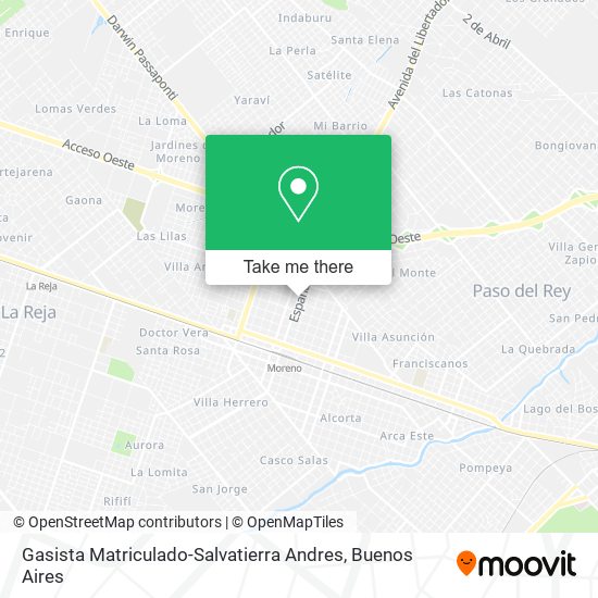 Gasista Matriculado-Salvatierra Andres map