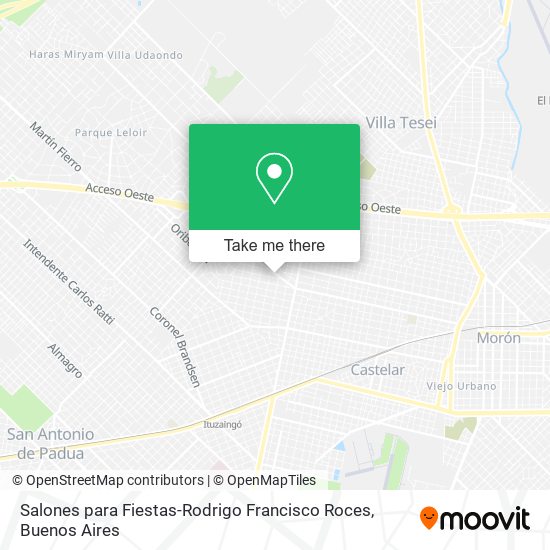 Salones para Fiestas-Rodrigo Francisco Roces map