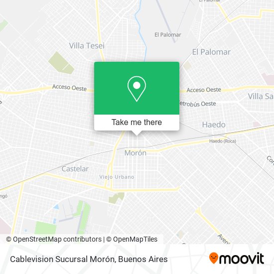 Cablevision Sucursal Morón map