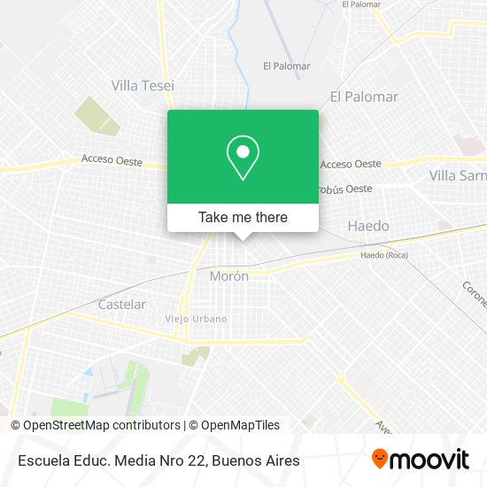 Escuela Educ. Media Nro 22 map