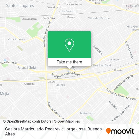 Gasista Matriculado-Pecarevic, jorge Jose map