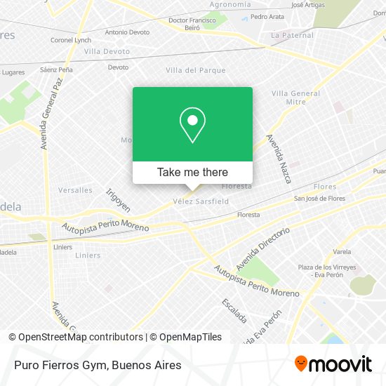 Puro Fierros Gym map